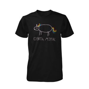 Death Metal Unicorn Black T-Shirt