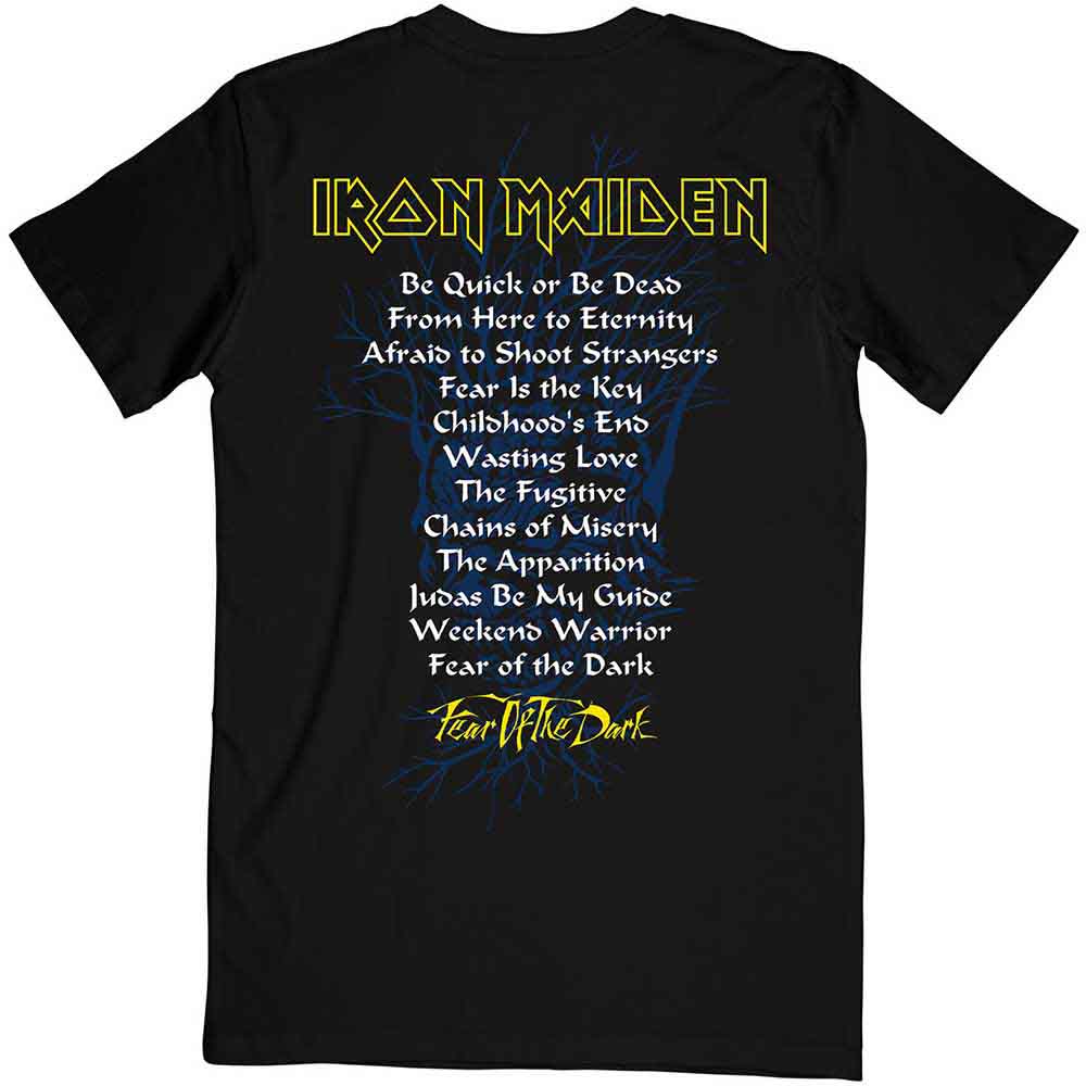 Iron Maiden – Fear Of The Dark – Album Tracklisting – Тениска - Image 2