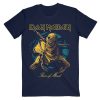 Iron Maiden - Piece of Mind - Gold Eddie- Navy - Тениска