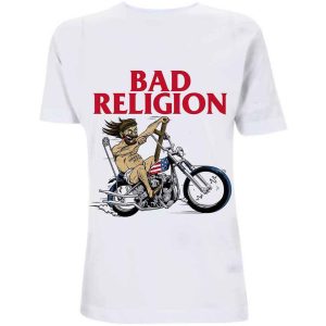Bad Religion Unisex T-Shirt - American Jesus (White) - Тениска