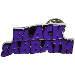 Black Sabbath Pin Badge - Purple Wavy Logo - Значка