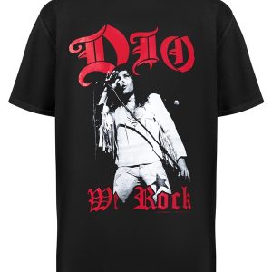 DIO - We Rock - Black and White - Тениска