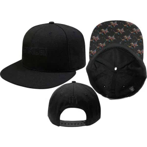Iron Maiden Unisex Snapback Cap: Logo & Trooper (Black) - Шапка