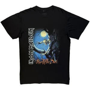 Iron Maiden Unisex T-Shirt: Fear of the Dark Tree Sprite (Black) - Тениска