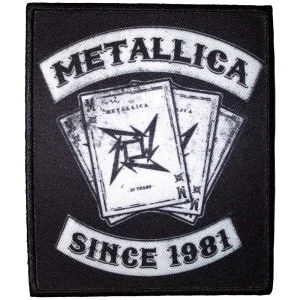 Metallica Standard Patch - 30th Anniversary Playing Card