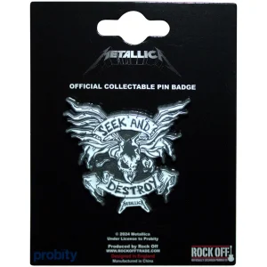 Metallica Pin Badge - Seek & Destroy - Значка