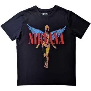 Nirvana Unisex T-Shirt: Angelic (Black) - Тениска