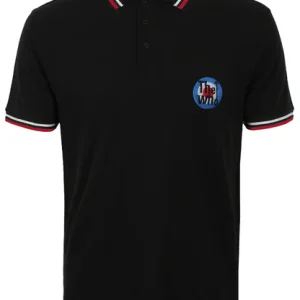 The Who Unisex Polo Shirt: Target Logo (Black)