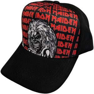 Iron Maiden Unisex Baseball Cap - Killers Eddie Logo Repeat (Black) - Шапка
