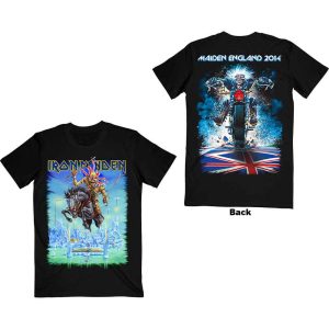 Iron Maiden Unisex T-Shirt: Tour Trooper (Black) (Back Print) - Тениска