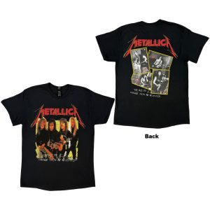 Metallica Unisex T-Shirt: Garage Photo Yellow (Black) (Back Print) - Тениска