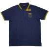 Nirvana Unisex Polo Shirt: Happy Face (Navy Blue) - Риза с къс ръкав