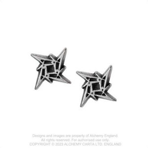 Metallica Earrings: Ninja Star Logo - Обеци