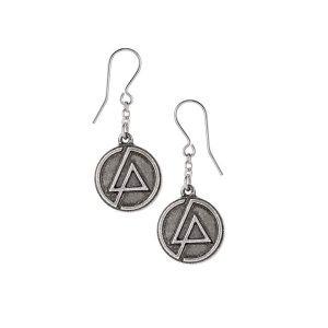Linkin Park Earrings: LP Circle Logo - Обеци