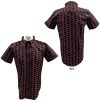Pink Floyd Unisex Casual Shirt: Courier Pattern (Black) (All Over Print) - Риза с къс ръкав