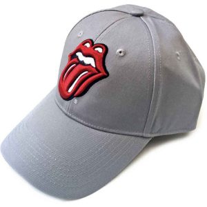 The Rolling Stones Unisex Baseball Cap: Classic Tongue (Grey) - Шапка