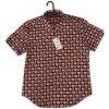 The Rolling Stones Unisex Casual Shirt: Tongue and Text (Black) (All Over Print) - Риза с къс ръкав