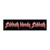 Black Sabbath Super Strip Patch: Sabbath Bloody Sabbath (Retail Pack) - Нашивка