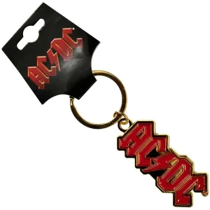 AC/DC Keychain - Logo - Gold & Red - Ключодържател