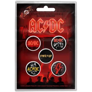 AC/DC - Button Badge Pack - PWR-UP - Power Up Album - Комплект значки