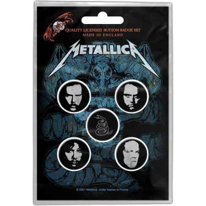 Metallica - Button Badge Pack - Wherever I May Roam - Комплект значки