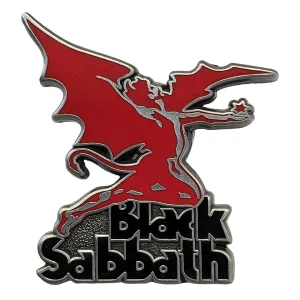 Black Sabbath - Pin Badge - Logo & Daemon RED - Значка