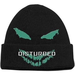 Disturbed - Unisex Beanie Hat - Green Face (Black) - Зимна шапка