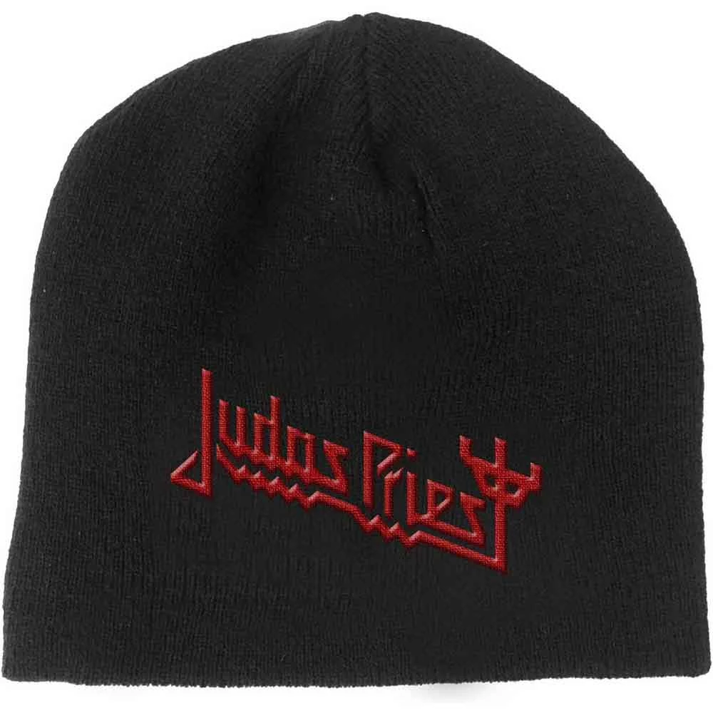 Judas Priest - Unisex Beanie Hat - Fork Logo (Black) - Зимна шапка