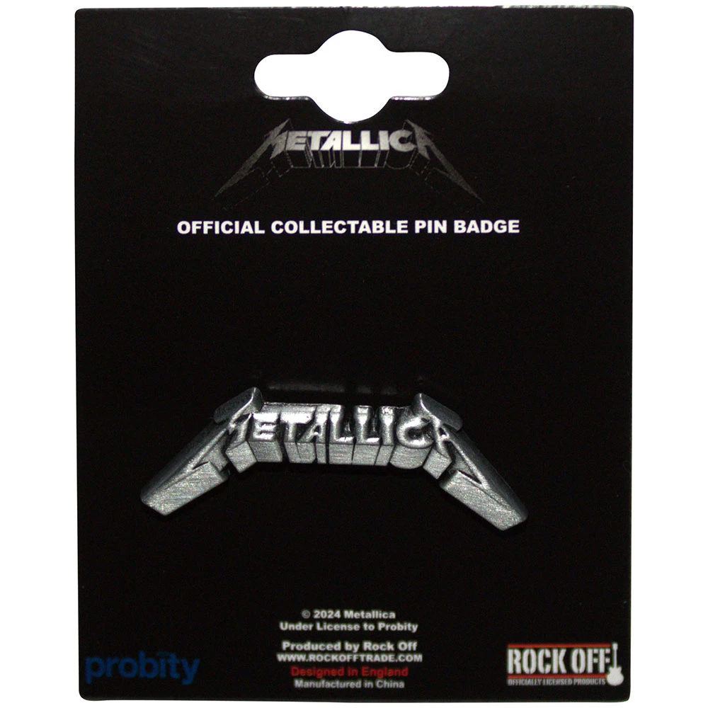 Metallica - Pin Badge - 3D Logo - Значка - Image 2