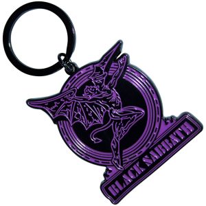 Black Sabbath - Purple Text Logo & Daemon - Ключодържател