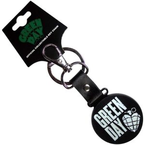 Green Day - Stacked Logo & Grenade Circle - Ключодържател