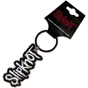 Slipknot - White Logo Black Border - Ключодържател