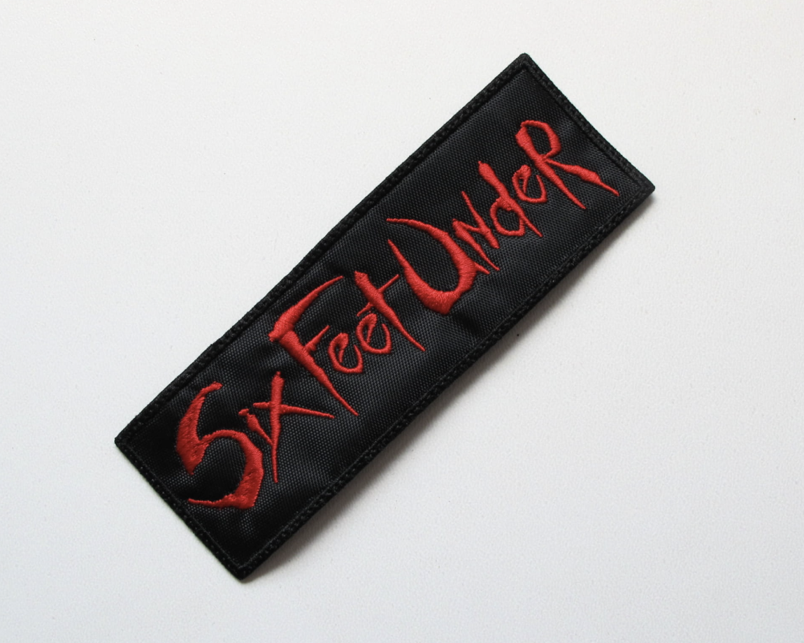 Six Feet Under - Red logo - Patch - Нашивка