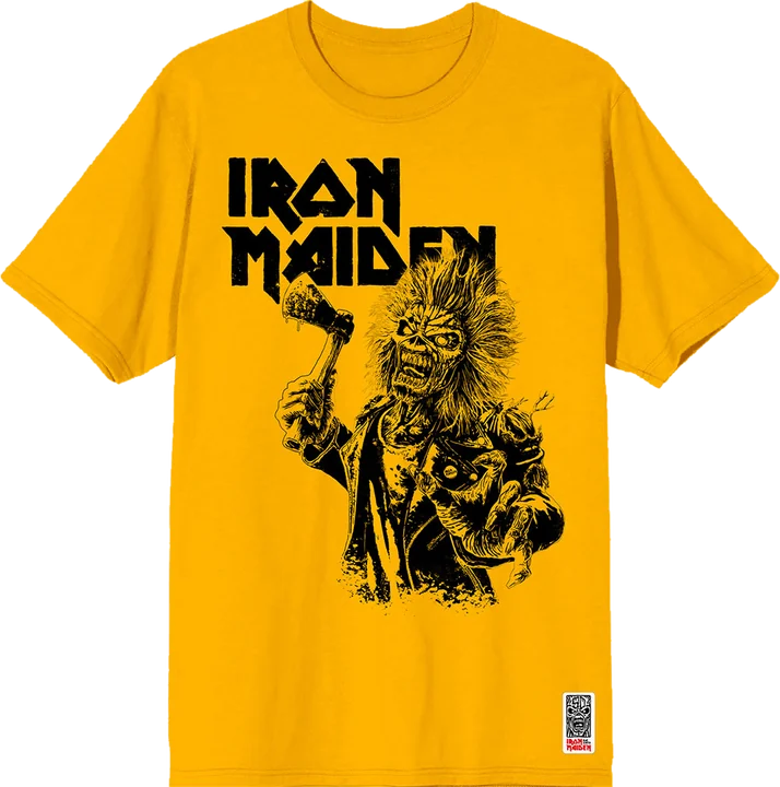 Iron Maiden – Est. 1975 Eddie Axe Graphic – (Yellow) - Тениска