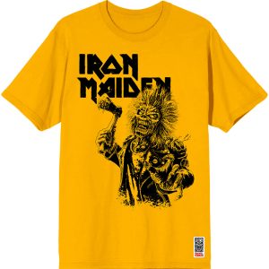 Iron Maiden – Est. 1975 Eddie Axe Graphic – (Yellow) - Тениска