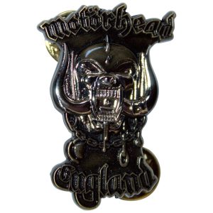 Motorhead Pin Badge - England Gold - Значка