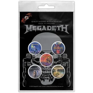 Megadeth Button Badge Pack: Vic Rattlehead - Комплект значки