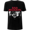 Bad Religion Unisex T-Shirt - Live 1980 (Black) - Тениска