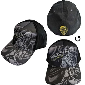 Iron Maiden Unisex Baseball Cap: Piece Of Mind Greyscale (Black) - Шапка