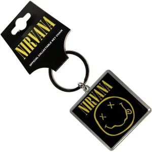 Nirvana Keychain - Happy Face Photo Print - Ключодържател