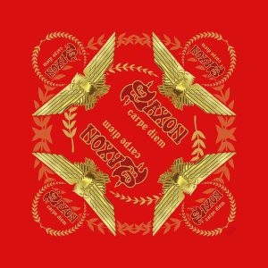 Saxon Unisex Bandana: Carpe Diem (Red) - Бандана